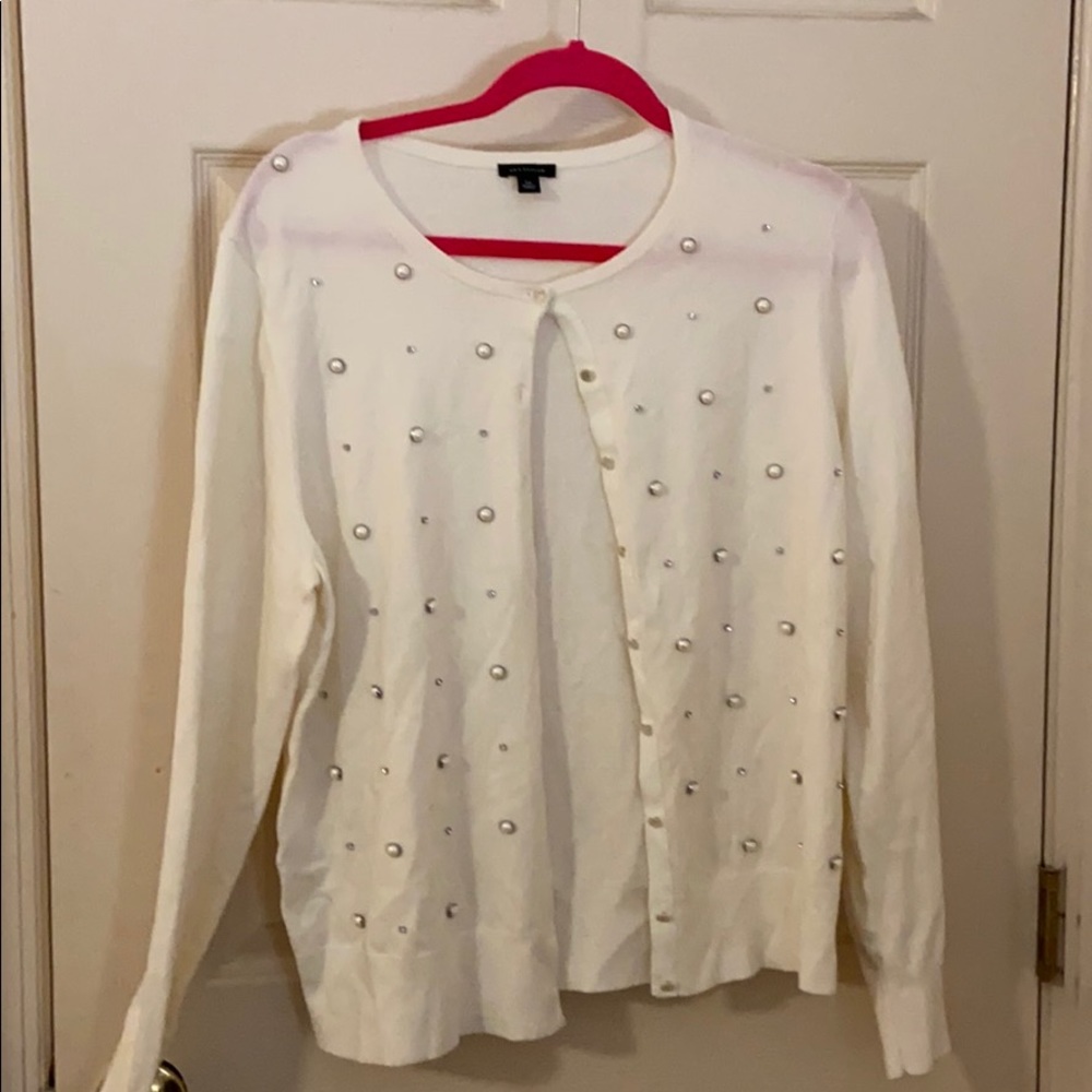 Ann Taylor beaded cardigan